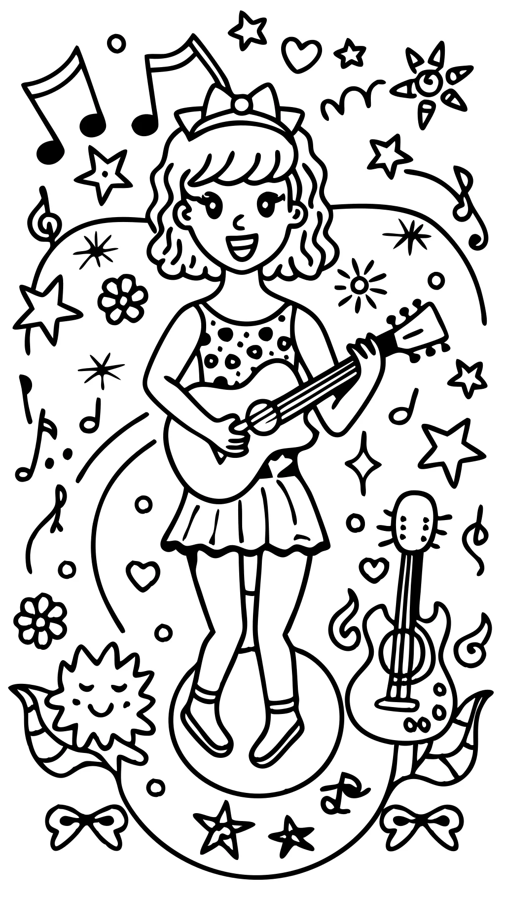 free taylor swift coloring pages